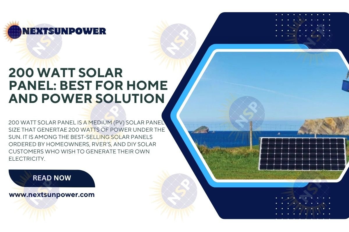 200 Watt Solar Panel: A Clever Move Towards Clean Energy