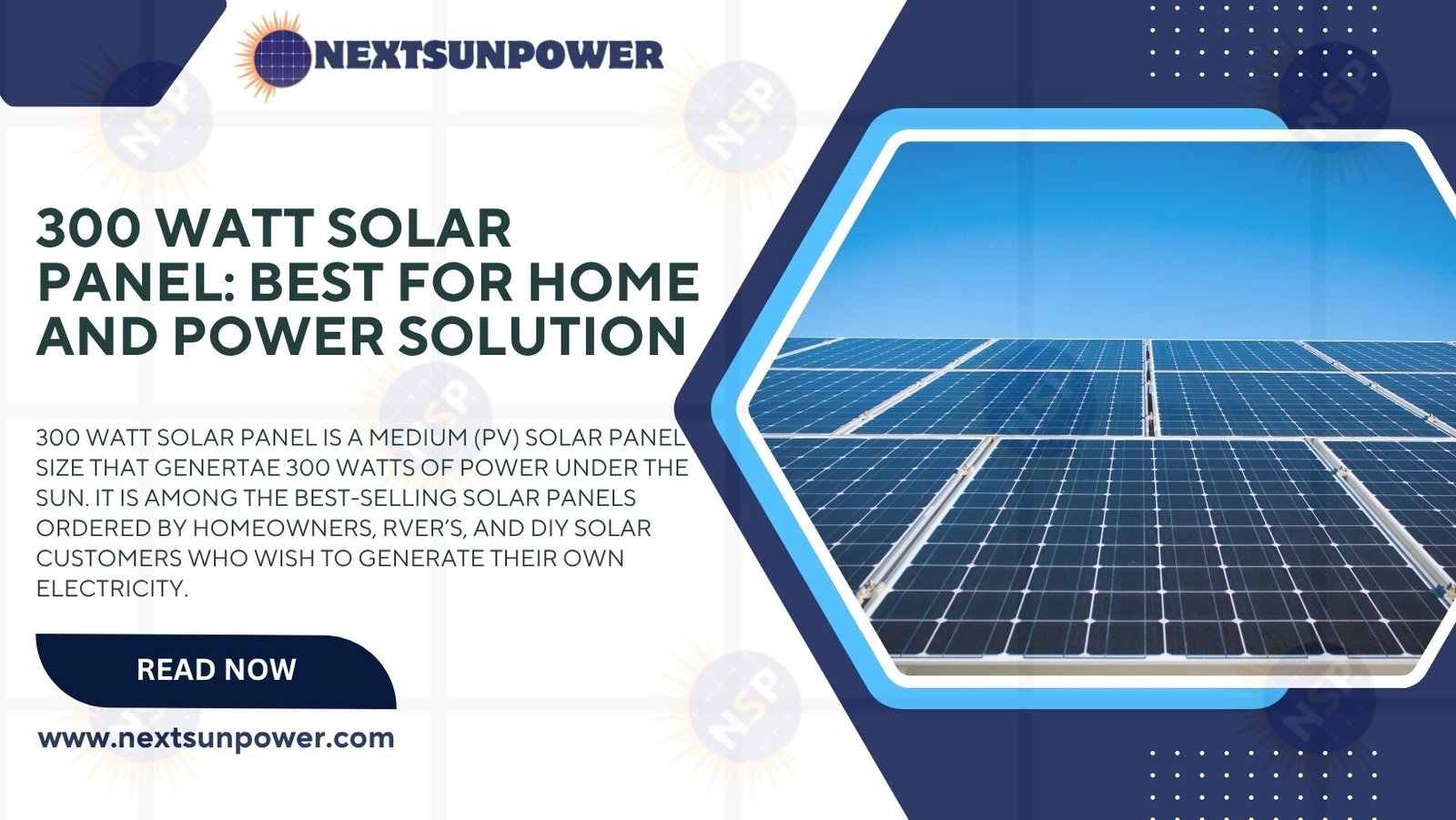 300 Watt Solar Panel: Best for Home and Power Solution