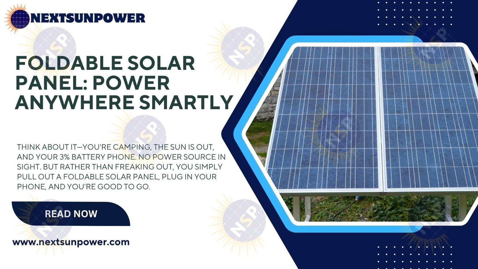 Foldable Solar Panel: Power Anywhere Smartly   