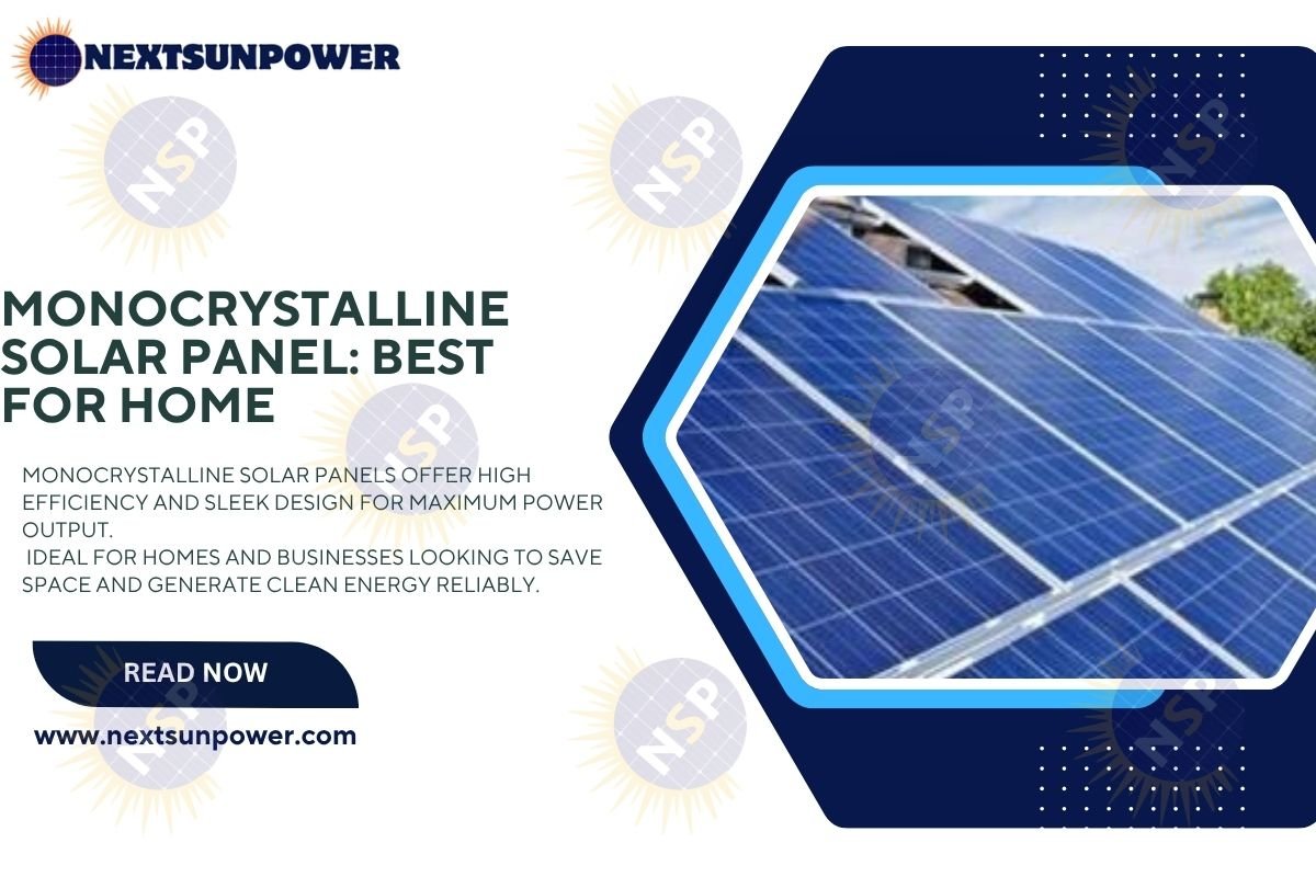 All You Would Like to Know About Monocrystalline Solar Panels